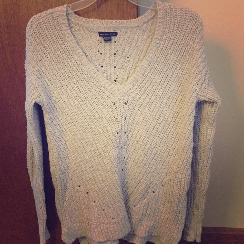 American eagle pointelle sweater